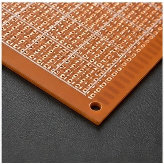 VERDANVERSE 32pcs Orange Single Sided Circuit Protoboard with 1.0mm Holes Copper