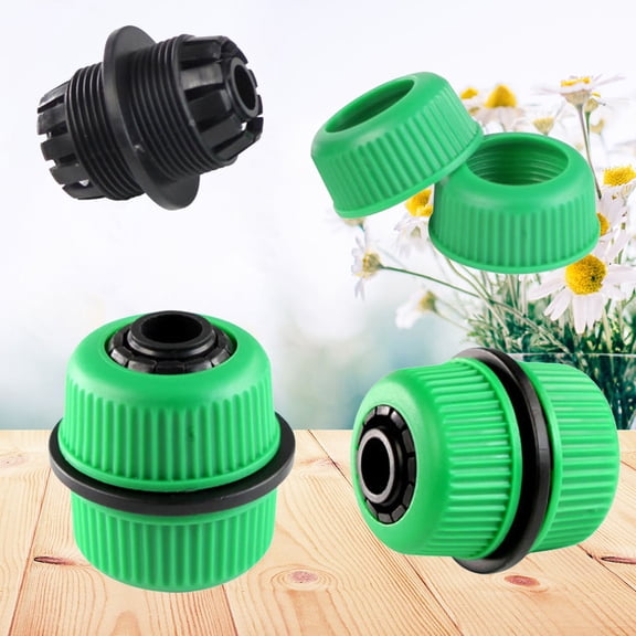 VERDANVERSE Garden Hose Repair Connector Set, 3-Pack Water Hose Fittings, Black ABS Material