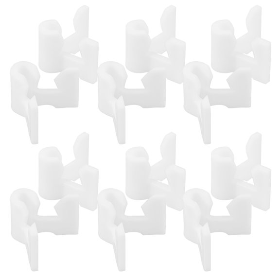 VERDANVERSE 40Pcs White Shoe Rack Pipe Adapters for Easy Assembly and Stable Storage Cabinet Bracket Support