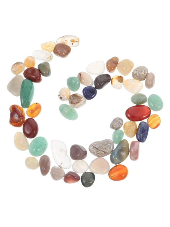 Elegant Agate Stones for Home Decor and Kid-Friendly Treasure Hunts 40Pcs