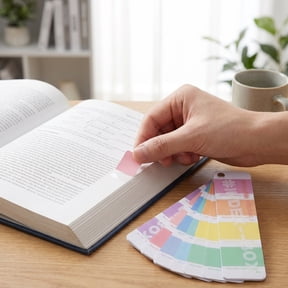 VERDANVERSE Colored Index Sticker Tabs with Strong Adhesive and Writable , 4 Pieces for Organizing and Labeling