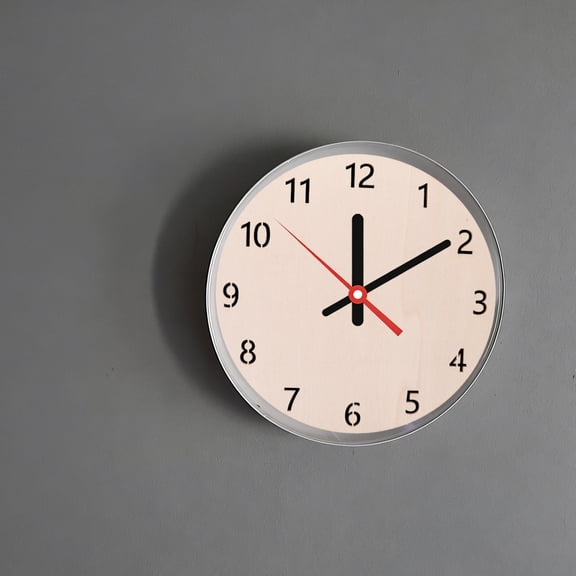 VERDANVERSE 4Pcs DIY Clock Face in Beige Unfinished Wood with Smooth Edges for Holiday Crafts
