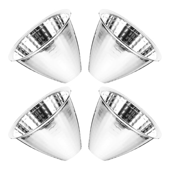 VERDANVERSE Flashlight Reflector Cup, Aluminum, Reliable Replacement, Universal Compatibility, 4Pcs