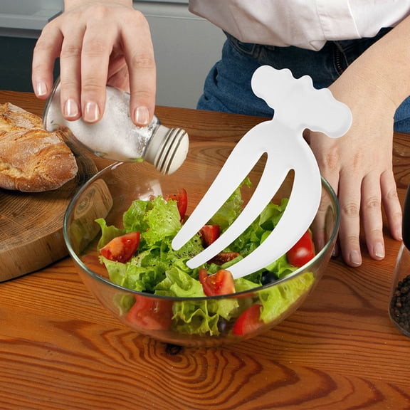 VERDANVERSE 4Pcs Plastic Salad Hands Multifunctional Serving Forks for Tossing and Eating Assorted Colors