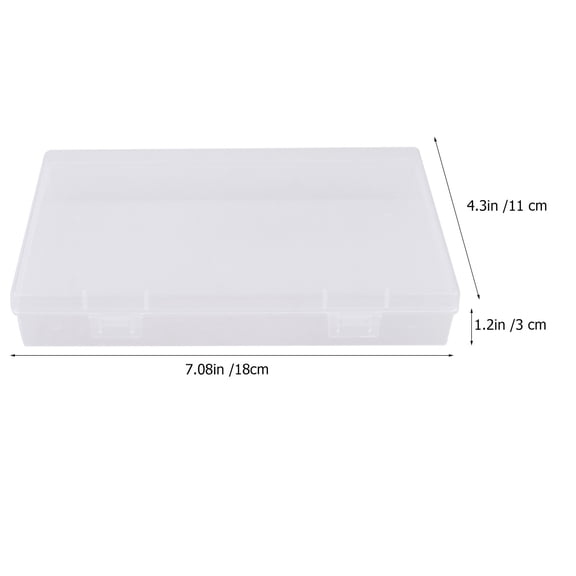 VERDANVERSE 4-Pack Transparent Plastic Storage Boxes for Pen and Desk Organization