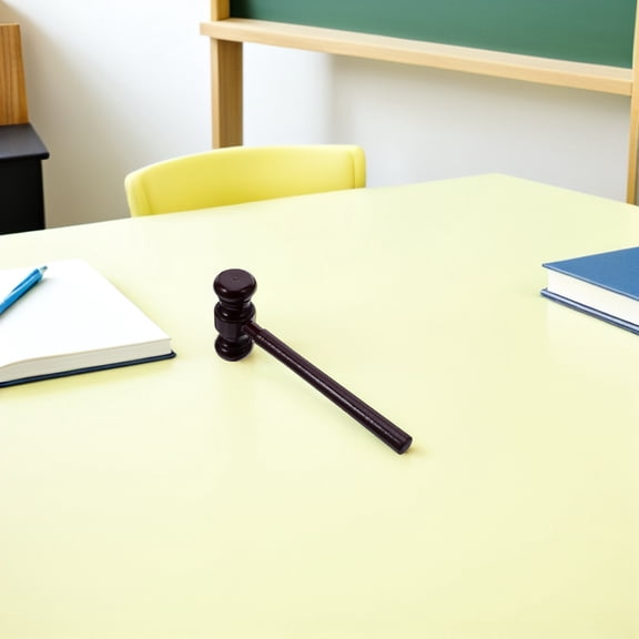 VERDANVERSE Set of 4 Wooden Judge Mallets for Lawyer Cosplay, Courtroom Role Play, and Party Favor Props