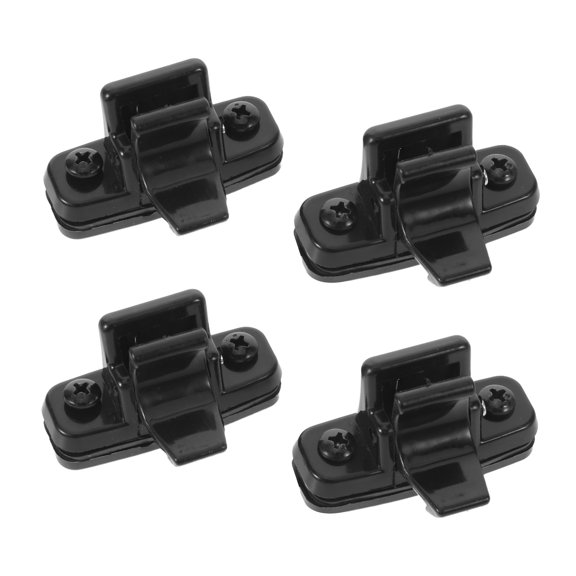 VERDANVERSE Excavator Window Snap Fastener, Black Nylon, Car Door Glass Retainer, Easy Install, 4Pcs