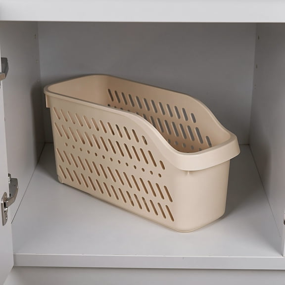 VERDANVERSE 4pcs Plastic Under Sink Organizer with Wheels, Storage Bin
