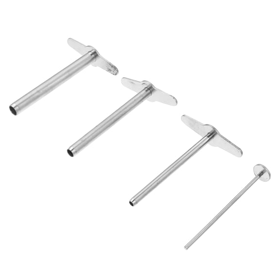 VERDANVERSE 4-Piece Rubber Punch Set, Iron Manual Hole Punch Tool Kit for Cork, Rubber Stoppers, Lab Craft Use