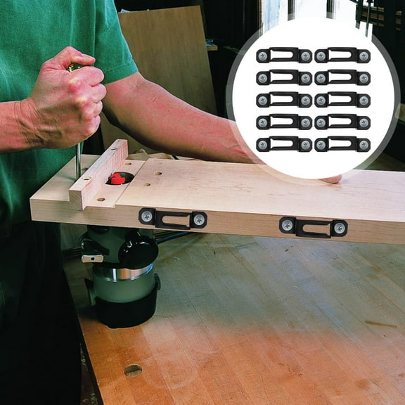 VERDANVERSE 50 Sets Invisible Connector Screw Fasteners Metal Firm Fixation for Home Improvement Projects