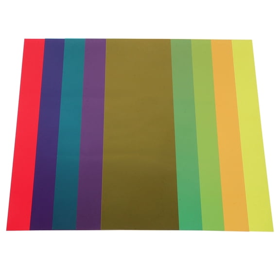 VERDANVERSE Frosted Matte Translucent PVC Sheets Assorted Color for Home Creative Lighting 5Pcs