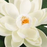 VERDANVERSE Artificial White Water Lilies Outdoor Indoor Pond Decoration 5Pcs
