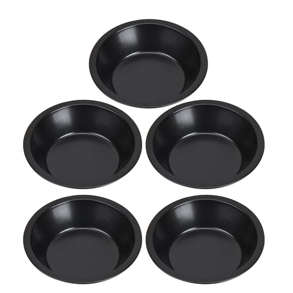 VERDANVERSE 5-Piece Carbon Steel Round Sourdough Bread Pans Non-Stick Baking Trays for Tarts and Restaurant Use