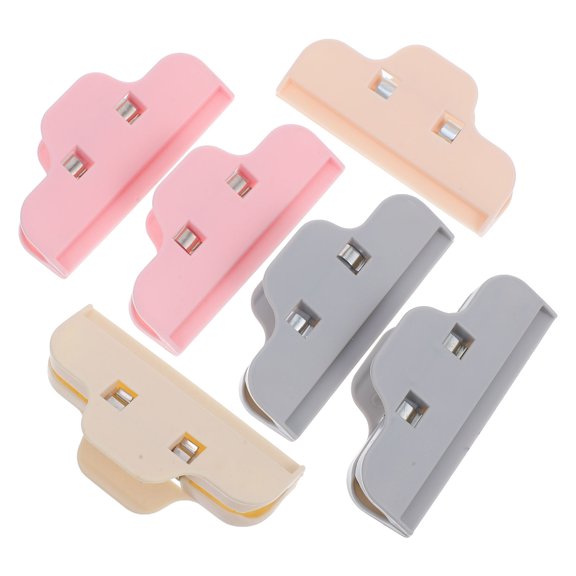 VERDANVERSE 6-Pack Plastic Food Bag Clips for Sealing and Storage, Preservation Clips for Kitchen and Studio Use