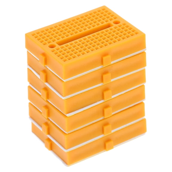 VERDANVERSE 6-Pack Small ABS Breadboards for Electronics Experiment Kit, Ideal for Student Circuit Projects and Learning