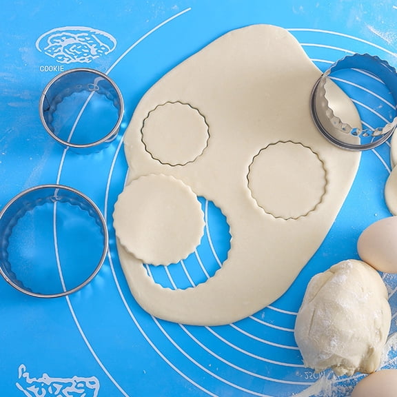 VERDANVERSE 6Pcs Stainless Steel Dumpling Wrapper Molds Set Crisp Cutter for Kitchen