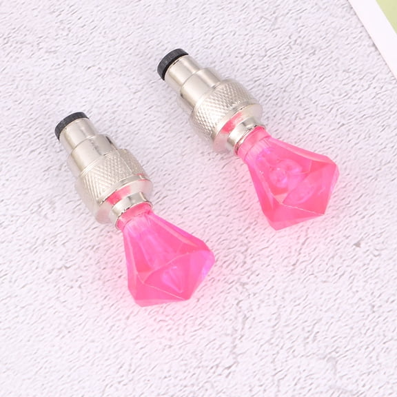 VERDANVERSE Bike LED Wheel Light Pink Fluorescent Cores for Night Visibility 7Pcs