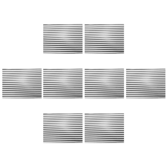 VERDANVERSE 8Pcs Plated Silver Aluminum Roofing Panels for Dollhouse Model Building and Diorama