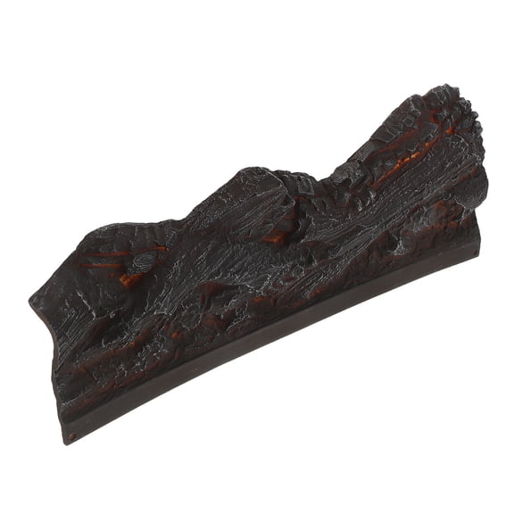 VERDANVERSE Black Faux Wood Fireplace Logs Rustic Resin Log Display for Home Decor Centerpiece