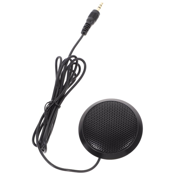 VERDANVERSE Portable Omnidirectional Black Microphone for Video Chat, Streaming, Podcasting, and Broadcast Use