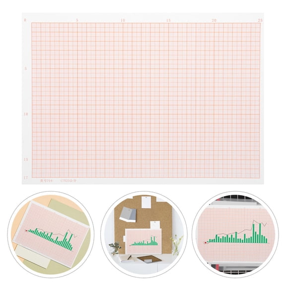 VERDANVERSE Coordinate Graph Paper, 100 Sheets, Grid Paper for Students, Architects, Math, Drafting and Design Projects