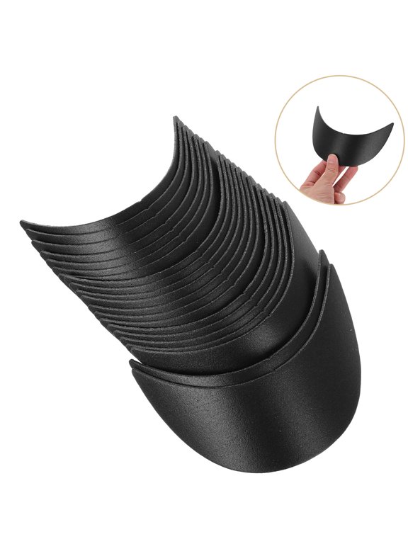 Versatile Plastic Hat Brim Liners, Black, Stylish and Durable, 20Pcs