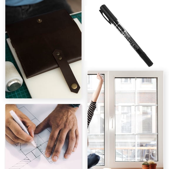 VERDANVERSE Double Pointed Marker for Writing and Marking in Black Color 1Pcs Back to School