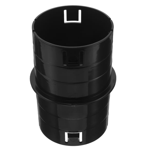 VERDANVERSE Easy Push Fit Black Corrugated Pipe Coupling, 4 Inch Drain Pipe Connector, Outdoor Drainage Fitting Adapter