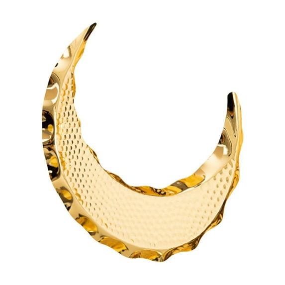 VERDANVERSE Platter Serving Trays Golden Zinc-alloy 1Pcs 10.02X2.95X0.59in