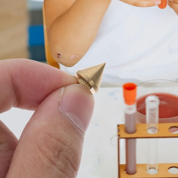VERDANVERSE Golden Copper Plumb Cone for Gravity and Motion Studies in Classrooms