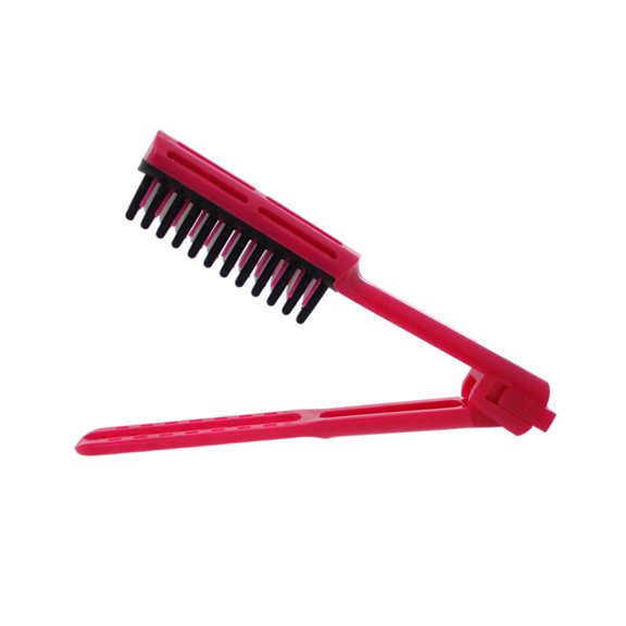 VERDANVERSE Red Folding V Shaped ABS Hair Comb Travel Comb for Easy Hair Styling and Straightening