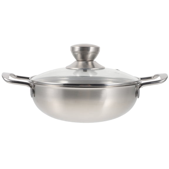 VERDANVERSE Portable Outdoor Pot with Double Handles, Heat Insulated Stainless Steel, Plated Camping Cookware