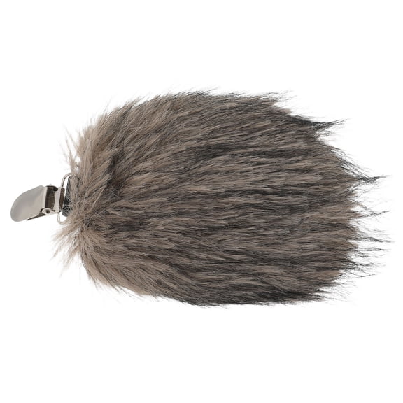 VERDANVERSE Khaki Plush Bear Tail Costume Accessory Lightweight Clip on for Cosplay and Dress Up