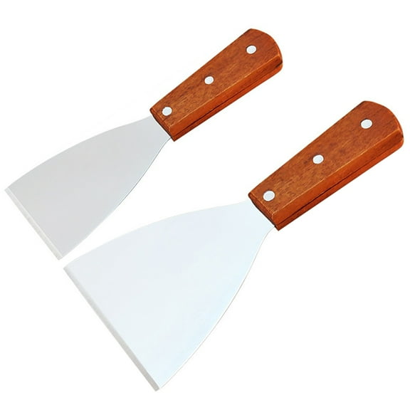 VERDANVERSE Large 22x10cm Cake Scrapers 2Pcs Kitchen Tool For Store Use Stainless Steel