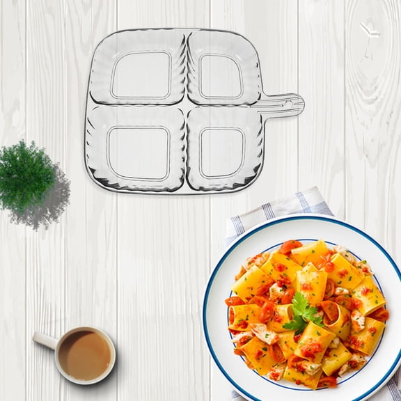 VERDANVERSE Light Grey Divided Kitchen Prep Tray with Multiple Compartments for Home Cooking and Food Organization