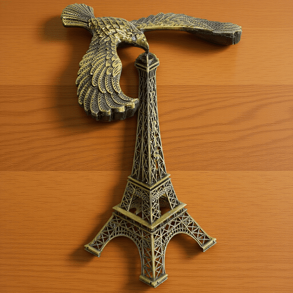 VERDANVERSE cate Multi Color Alloy Balance Eagle Statue for Home and Office Decor