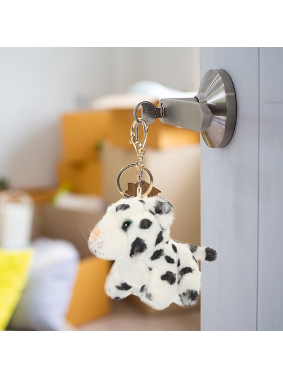 Multicolor PP Cotton Plush Animal Keychain for Backpacks and Bags