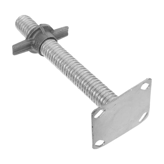 VERDANVERSE Multipurpose Adjustable Scaffold Support Jack Plated Silver with Durable Threaded Rod Design