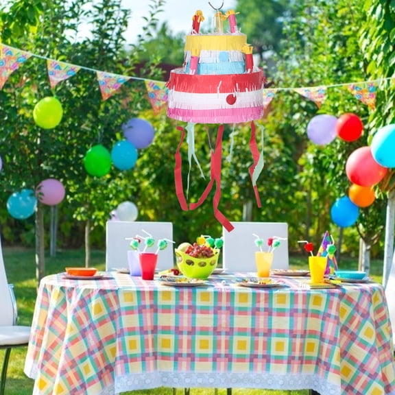 VERDANVERSE Spacious Candy Filled Cake Pinata for Carnival Theme Party Essentials