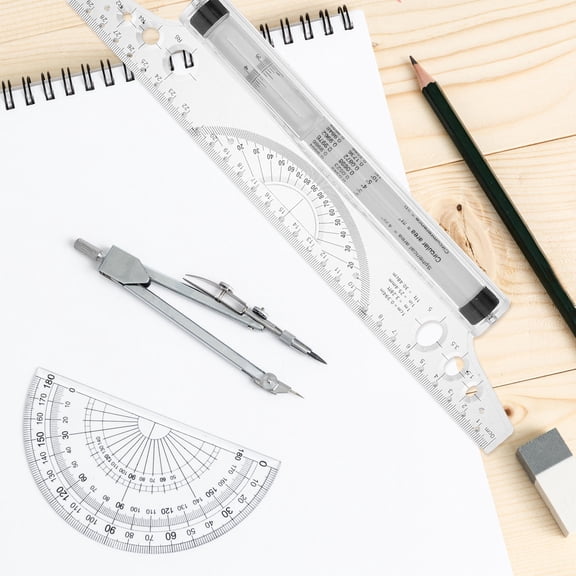 VERDANVERSE tailor ruler White Plastic 30cm Parallel Rolling Drafting Tool