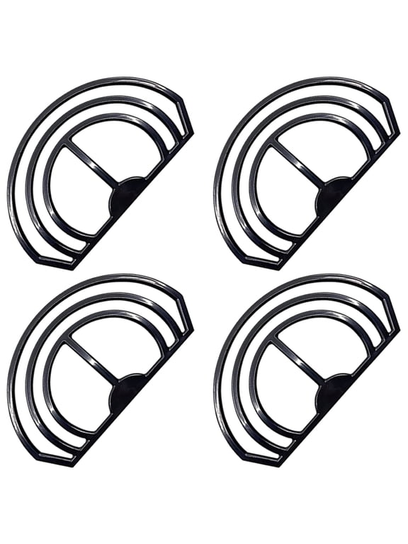 4-Pack Portable Hat Brim Curving Tool, Black Baseball Cap Shaper, Visor Bender and Hat Forming Accessory for Caps
