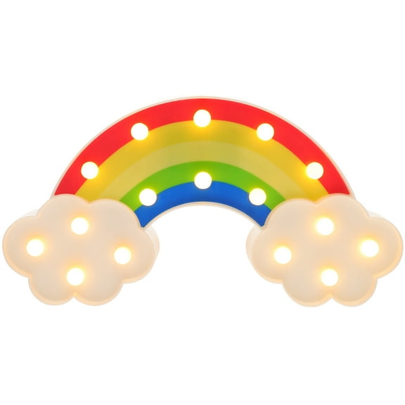 VERDANVERSE Rainbow Lamp 1Set Led Light For Table MultiColor PVC For New Year Gift