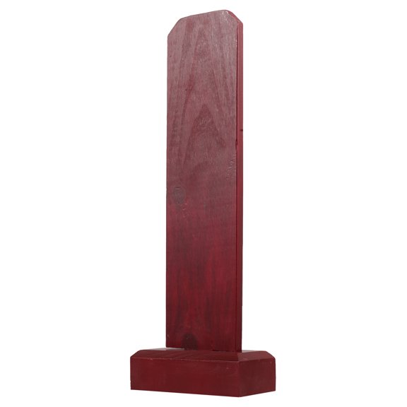 VERDANVERSE Family Memorial Tablet in Red Wood 1Pack for Sacrificial Use and Ancestral Worship