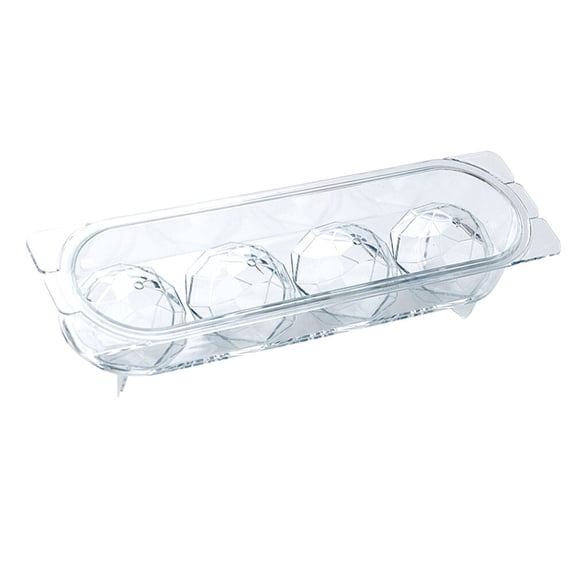 VERDANVERSE Transparent Round Spherical Tray Mold for Drinks, 1 Set Ice Maker