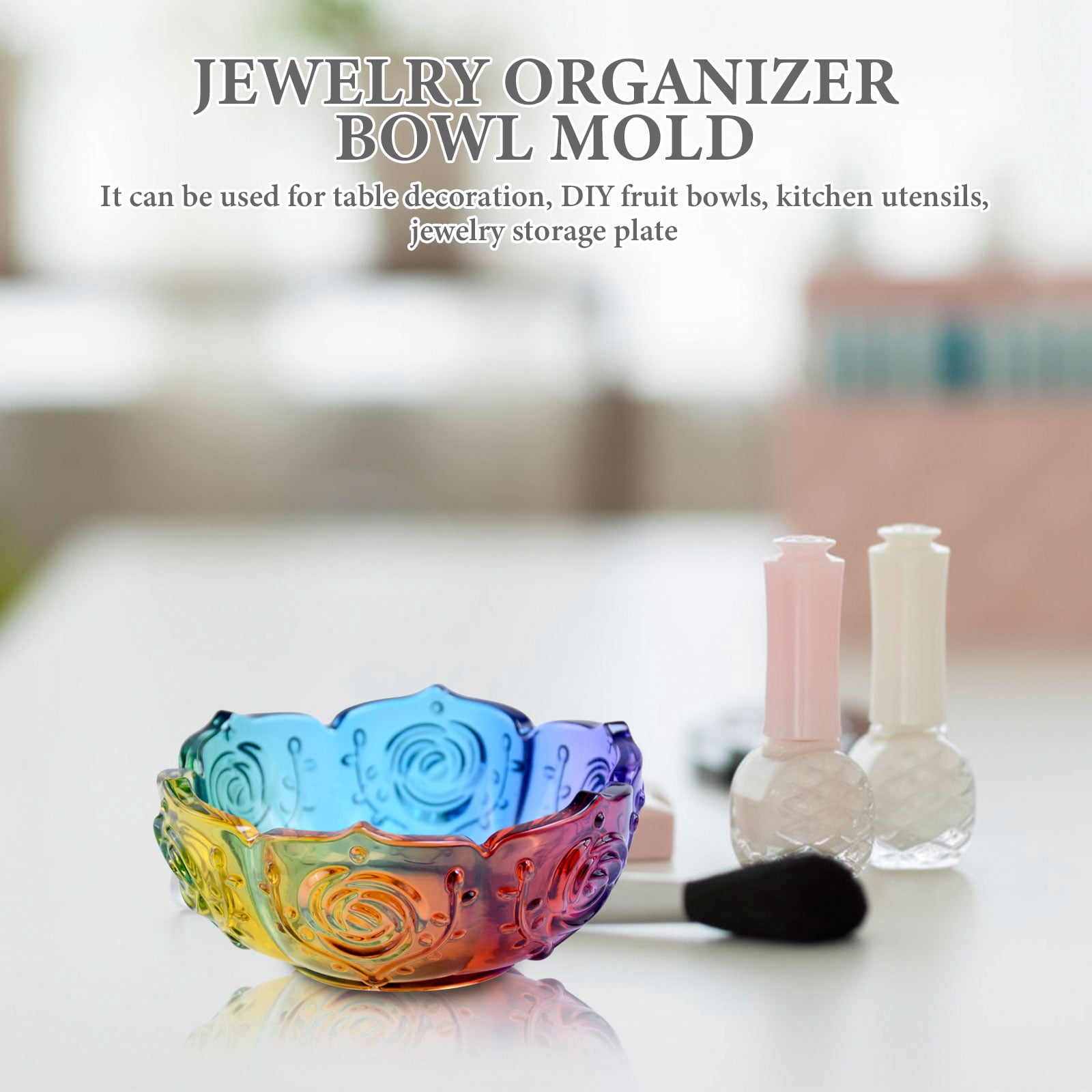 VERDANVERSE DIY Jewelry Dish Mold, White Silicone, Creative and Multi ...