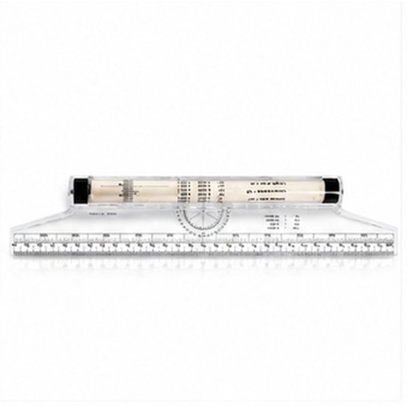 VERDANVERSE Rolling Ruler Plastic, for Angle Measurement and Parallel Drawing