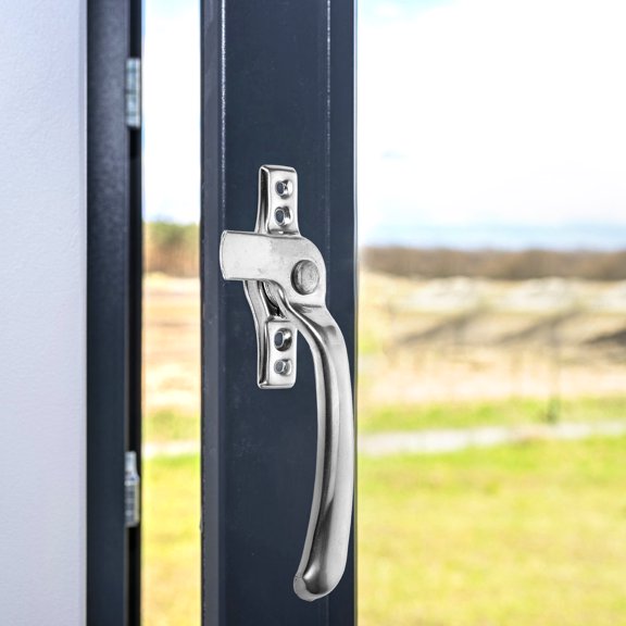 VERDANVERSE Silver Window Sash Lock for Home Window Replacement Part with Easy Installation and Secure Sliding Lock