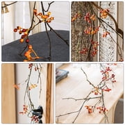 VERDANVERSE Artificial Orange Berry Vine Gar Hanging Rattan Decoration for Home and Holiday
