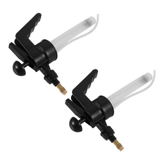 VERDANVERSE 2pcs Spray Bottle Nozzles Pump Head Plastic Black Compact Gardening