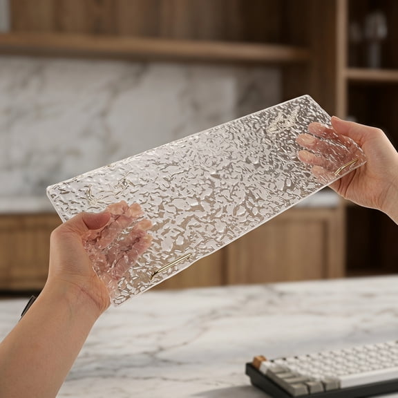 VERDANVERSE Acrylic Desktop Keyboard Riser Clear Multi Material Ergonomic Stand for Office